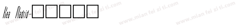 Rea Madrid字体转换